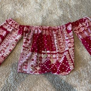 Off the shoulder blouse